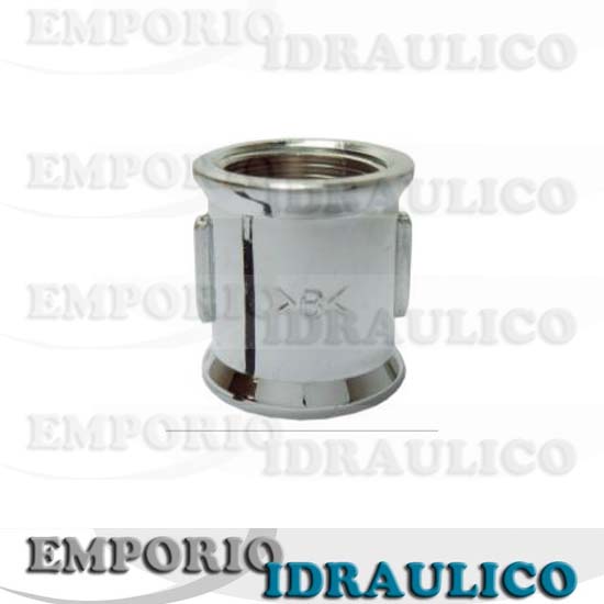 Manicotto Ottone Cromato FF - Clicca l'immagine per chiudere